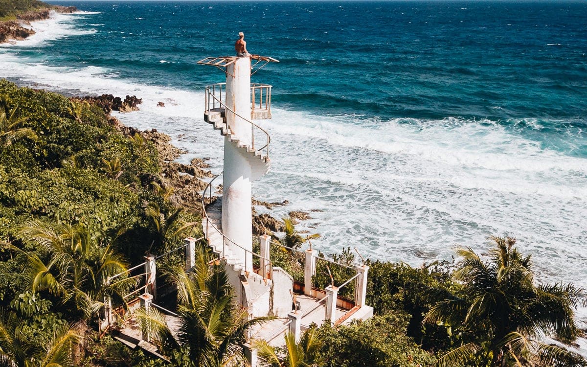 Siargao Lighthouse on Pacifico Beach, The Philippines