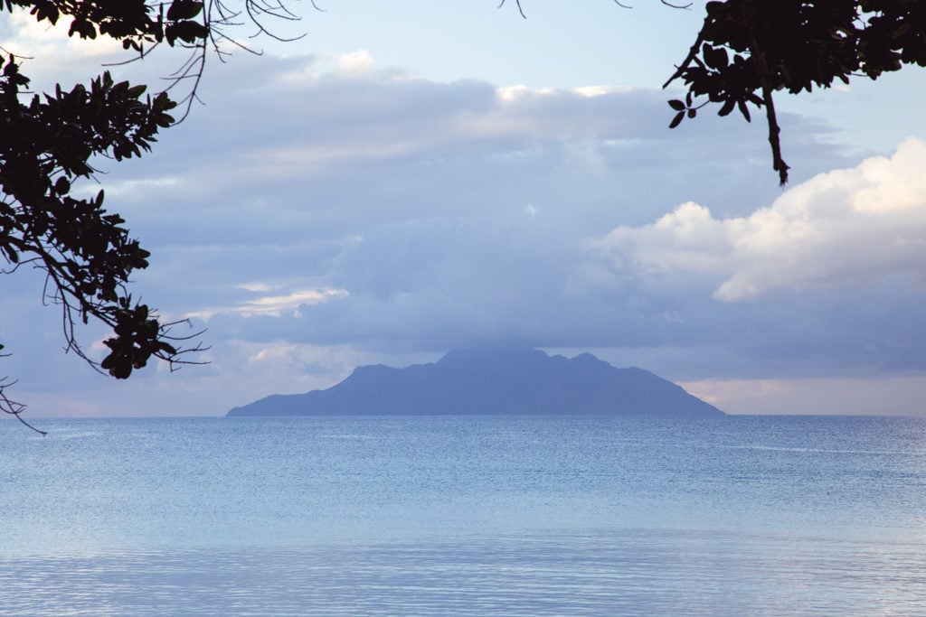 Silhouette Island from Beau Vallon Bay