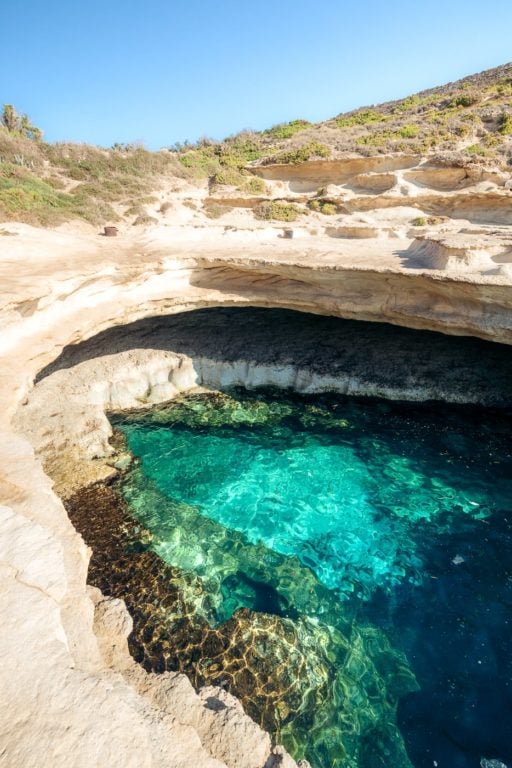 Natural Limestone Swimming Pool in Malta