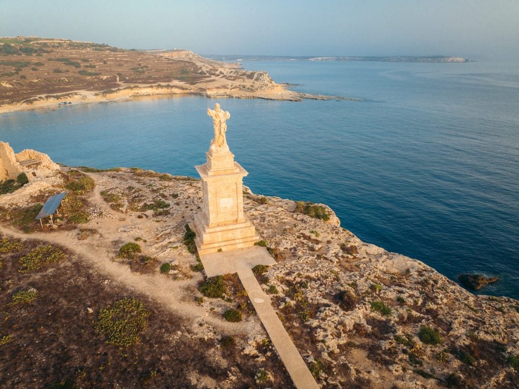 Statue of Saint Paul on St. Paul's Island, Malta