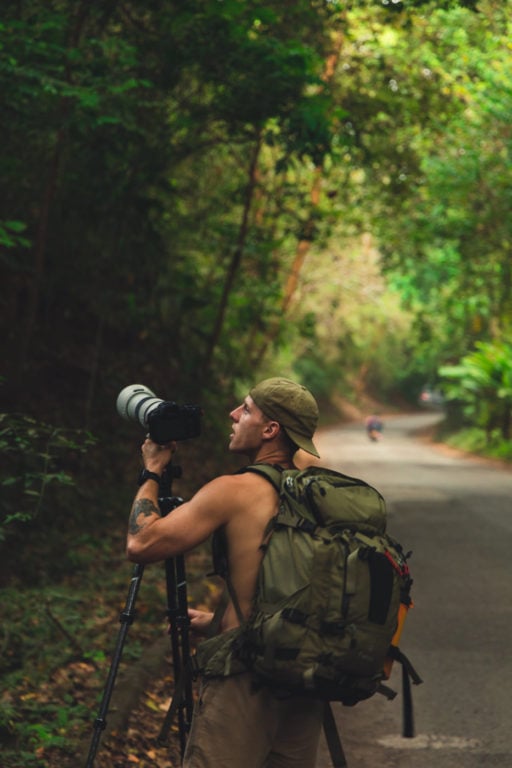 Photographer in the jungle