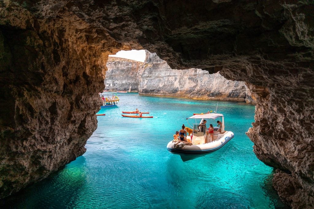 Santa Marija Caves, Comino Island, Malta