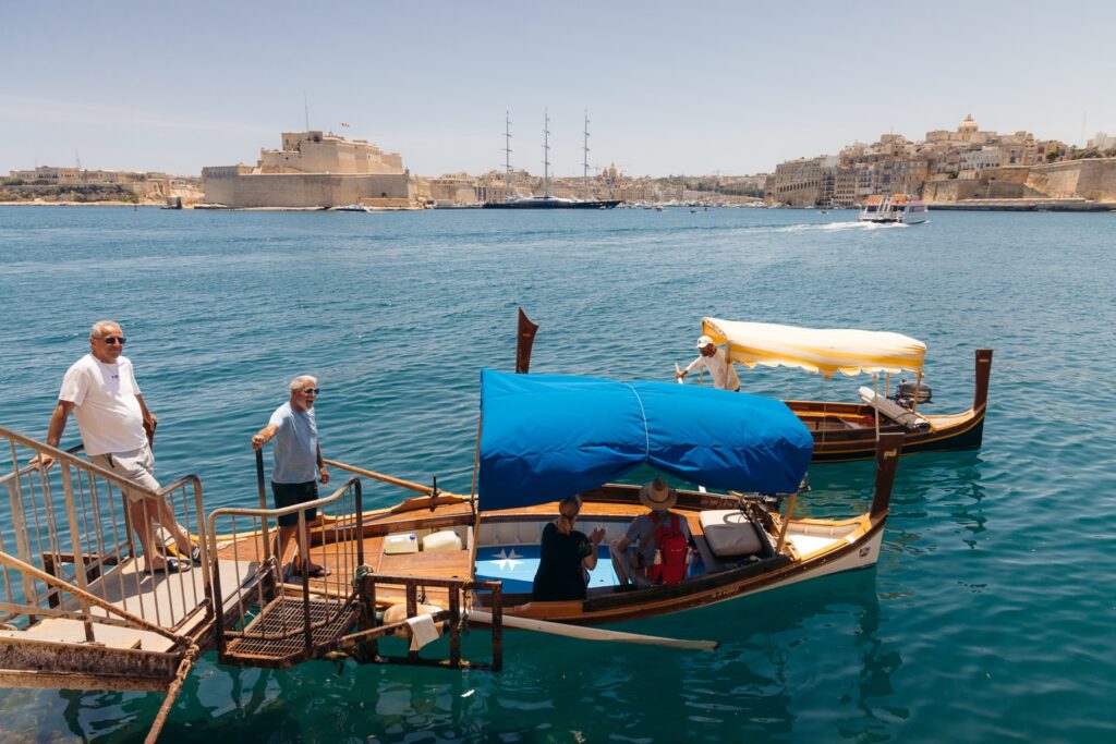 Traditional boats in Malta Grand Harbour