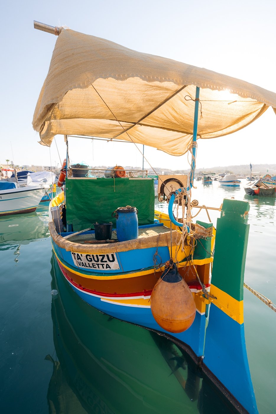 Traditional colorful Maltese Fishing Boat