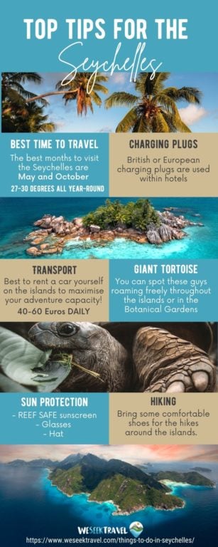 Seychelles tips infographic