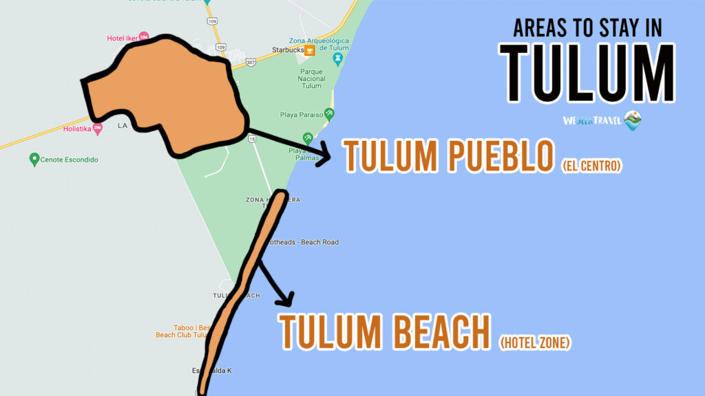 Tulum where to stay locations popular areas