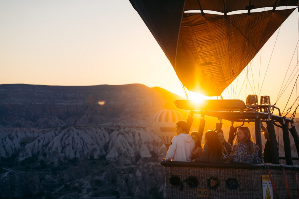 Hot air balloon tour in Cappadocia, Turkey