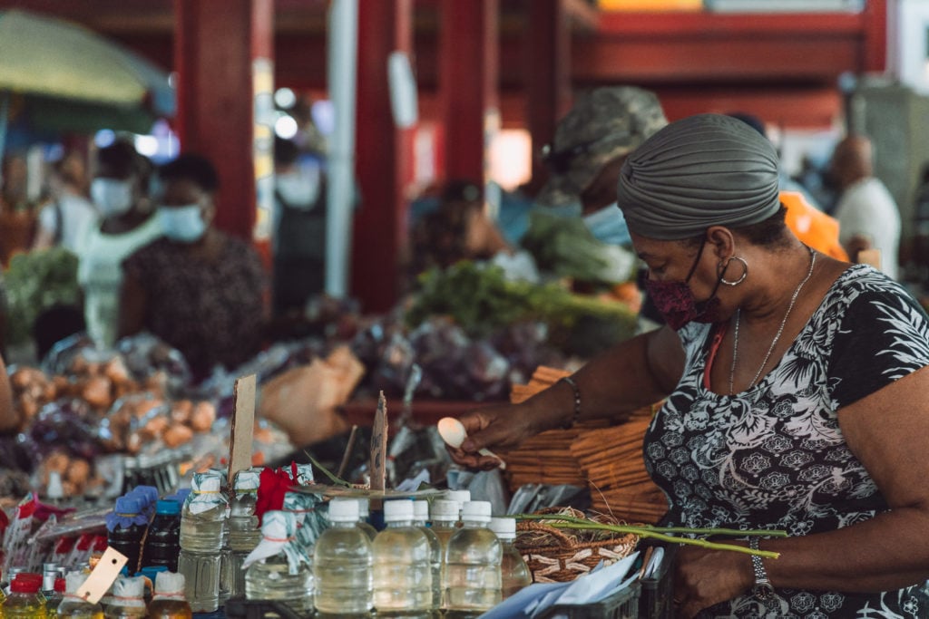 Victoria Market in Mahe, the Seychelles