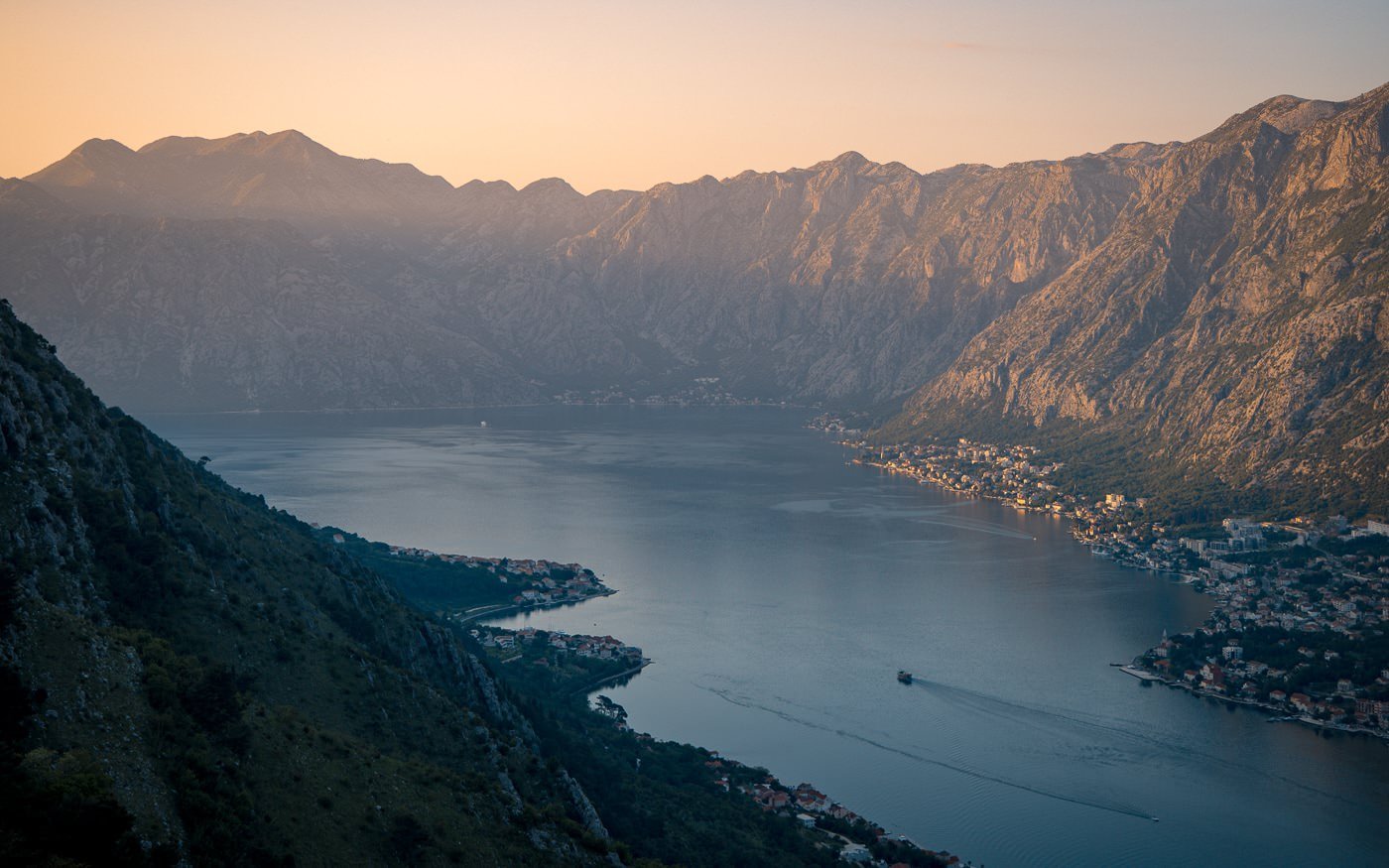 View of Kotor Bay from Vrmac Fortress Hike