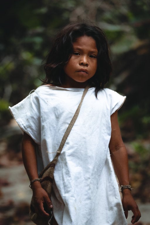 Wiwa child in Sierra Nevada de Santa Marta