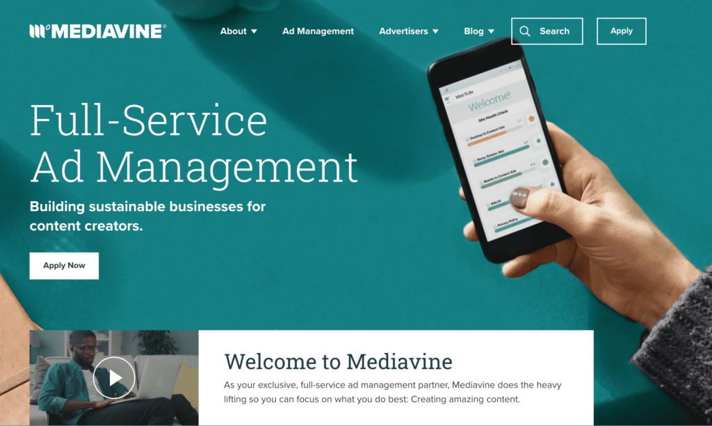 Mediavine website